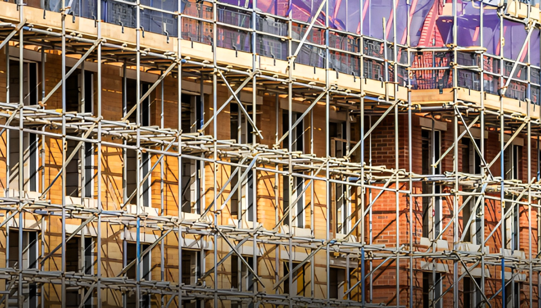 Accelerating recladding projects with system scaffolding